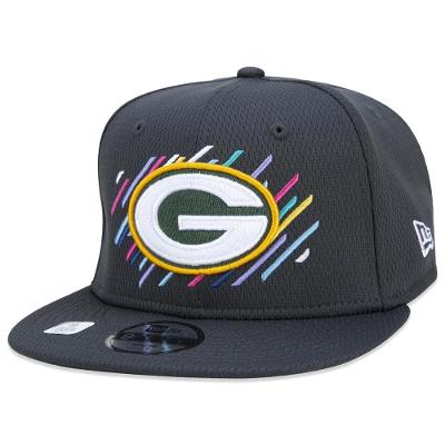 Bone New Era Infantil 9FIFTY Green Bay Packers Crucial Catch Aba Reta Preto