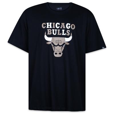 Camiseta New Era Plus Size Regular Chicago Bulls