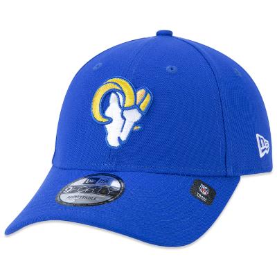 Bone New Era 9FORTY Snapback NFL Los Angeles Rams Aba Curva Azul Royal