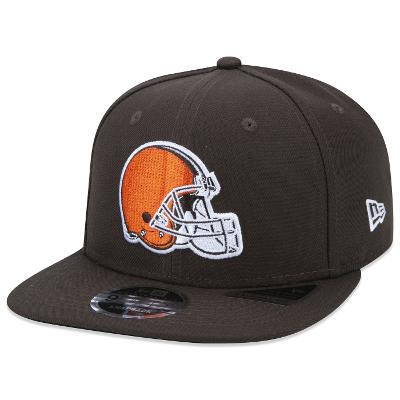 Bone New Era 9FIFTY Original Fit Snapback NFL Cleveland Browns Aba Reta Marrom