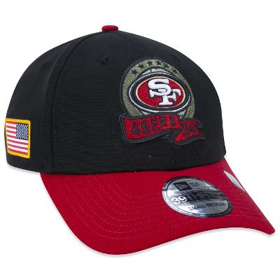 Bone New Era 39THIRTY San Francisco 49ers Salute To Service 2022 Stretch Fit