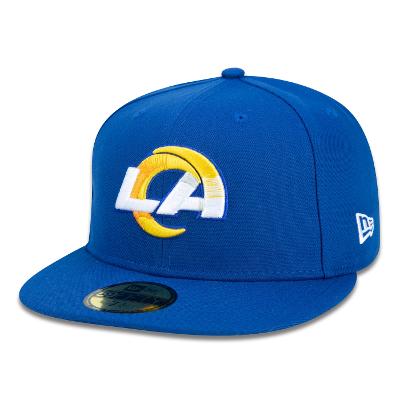 Bone New Era 59FIFTY NFL Los Angeles Rams Core Aba Reta Azul Royal