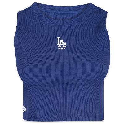 Regata New Era Feminina Cropped MLB Los Angeles Dodgers Logo