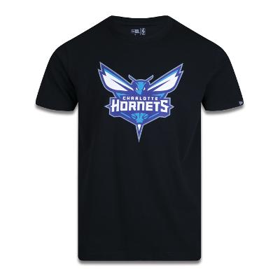 Camiseta New Era Plus Size Regular Manga Curta Charlotte Hornets Logo