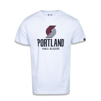 Camiseta New Era Plus Size Regular Manga Curta Portland Trail Blazers Logo