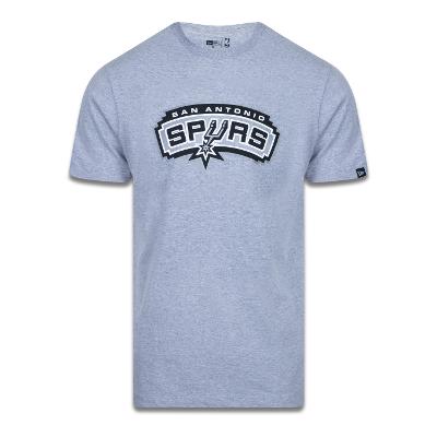 Camiseta New Era Plus Size Regular Manga Curta San Antonio Spurs Logo