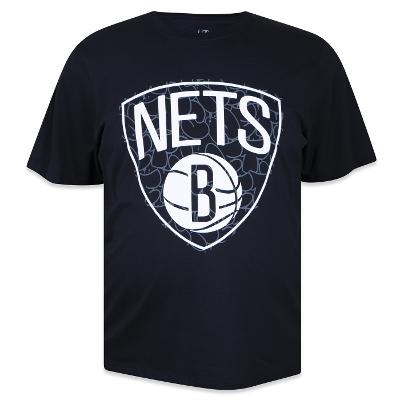 Camiseta New Era Plus Size Regular NBA Brooklyn Nets Core