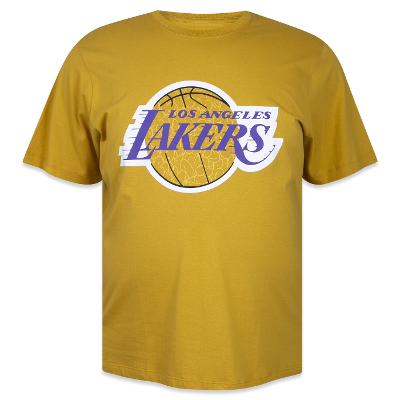 Camiseta New Era Plus Size Regular NBA Los Angeles Lakers Core