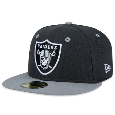 Bone New Era 59FIFTY NFL Las Vegas Raiders World Of Logos