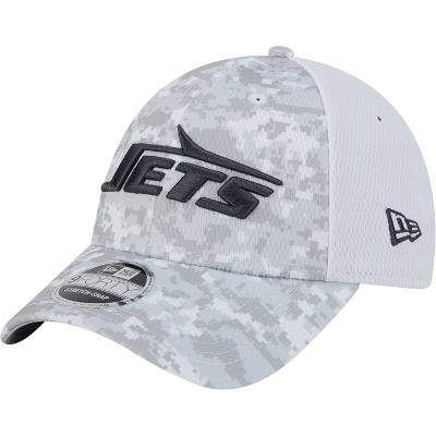 Bone New Era 9FORTY Stretch Snap New York Jets NFL Salute To Service 2024-25