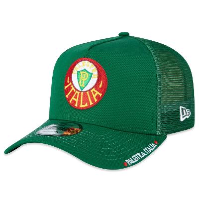 Bone New Era 9FORTY A-Frame Trucker Palmeiras Futebol