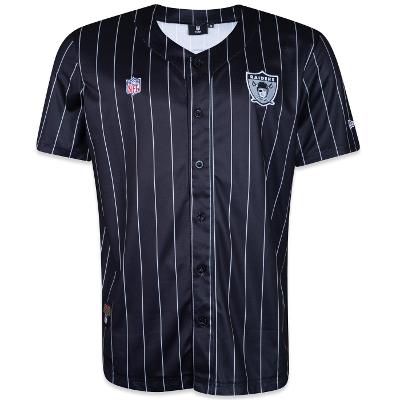 Camisa New Era Jersey NFL Las Vegas Raiders Stripes