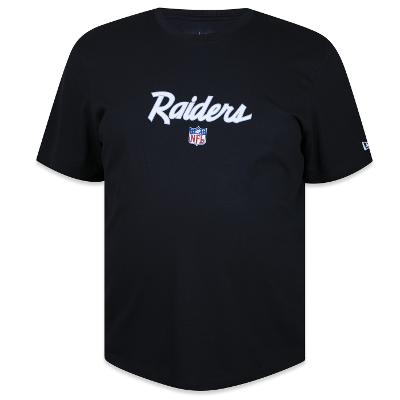 Camiseta New Era Plus Size Regular NFL Las Vegas Raiders