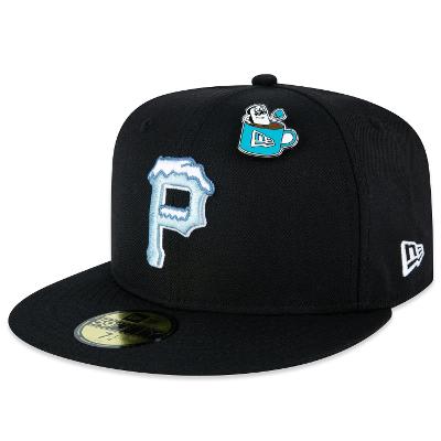 Bone New Era 59FIFTY Fitted Pittsburgh Pirates Marshmallow Pin