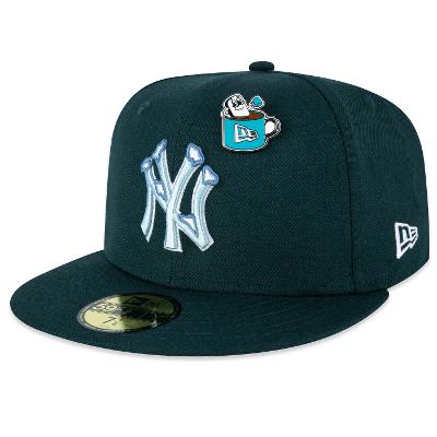 Bone New Era 59FIFTY Fitted New York Yankees Marshmallow Pin