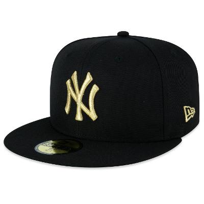 Bone New Era 59FIFTY Fitted New York Yankees World Series Metallic