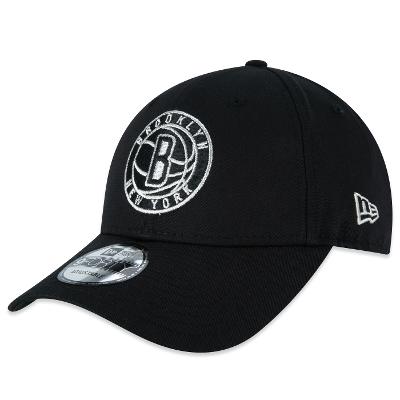 Bone New Era 9FORTY Brooklyn Nets Metallic