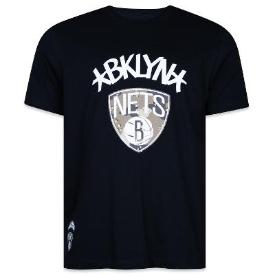 Camiseta New Era Regular NBA Brooklyn Nets Camuflada