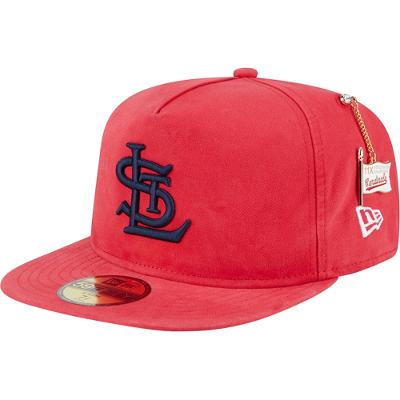 Bone New Era 59FIFTY A-Frame Fitted St. Louis Cardinals Championship Side Flag
