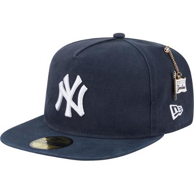 Bone New Era 59FIFTY A-Frame Fitted New York Yankees Championship Side Flag