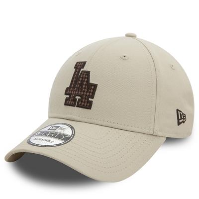 Bone New Era 9FORTY Los Angeles Dodgers Check Infill