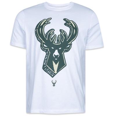 Camiseta New Era Regular NBA Milwaukee Bucks Core