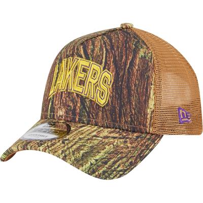 Bone New Era 9FORTY A-Frame Trucker Los Angeles Lakers All-Star Game 2025 Fan Pack Grove