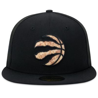 Bone New Era 59FIFTY Fitted NBA Toronto Raptors Back to Black