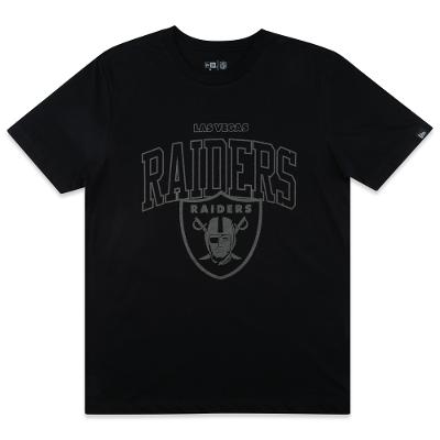 Camiseta New Era Regular NFL Las Vegas Raiders Back to Black