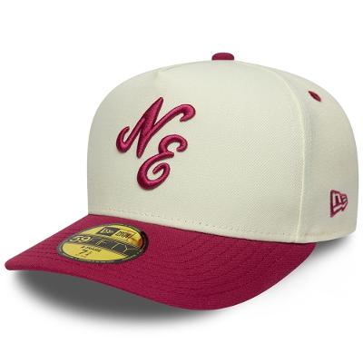 Bone New Era 59FIFTY A-Frame Fitted New Era Script