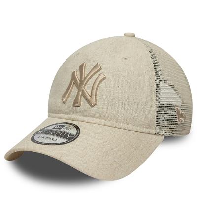 Bone New Era 9TWENTY Trucker MLB New York Yankees Linho