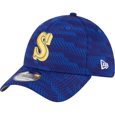 Bone New Era 39THIRTY Stretch Snap Clubhouse 2025 Seattle Mariners
