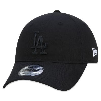 Bone New Era 9TWENTY MLB Los Angeles Dodgers Aba Curva Preto