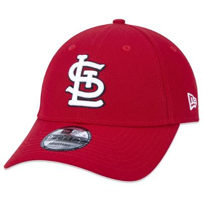 Bone New Era 9FORTY Snapback MLB St Louis Cardinals Aba Curva Vermelho