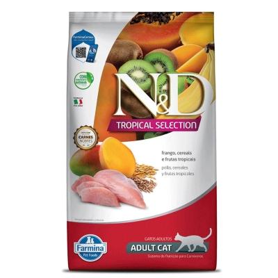 Ração N&amp;D Tropical Selection Gatos Adultos Frango