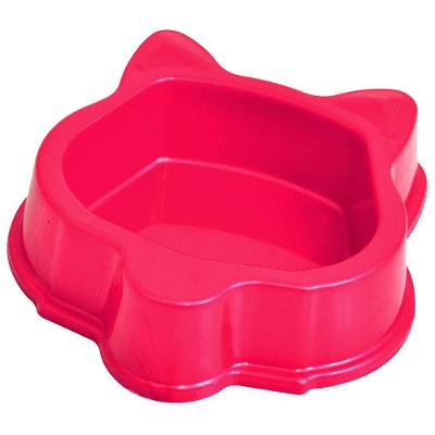 Comedouro Plástico Gatos Rosa Triton Dog