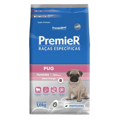 Ração Premier Raças Específicas Pug Filhotes Frango