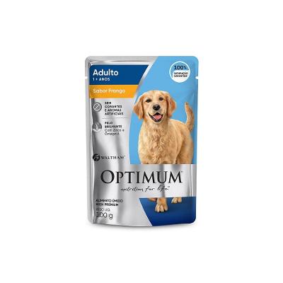 Ração Úmida Optimum Sachê Cães Adultos Frango