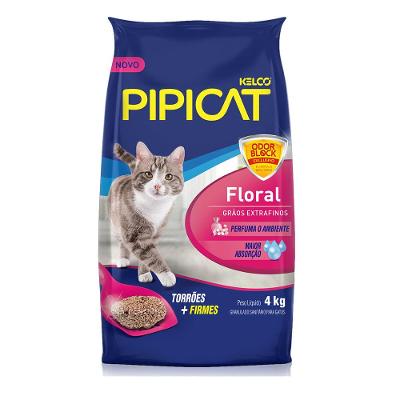 Areia Pipicat Perfumada Floral para Gatos