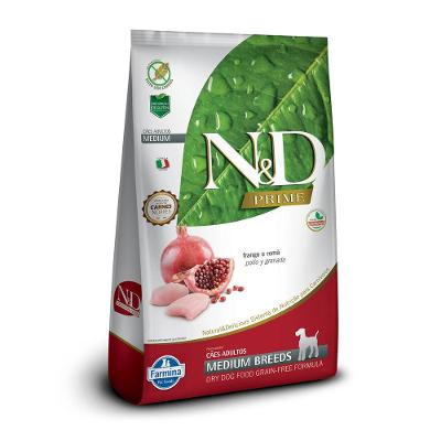 Ração N&amp;D Prime Cães Adultos Medium Frango