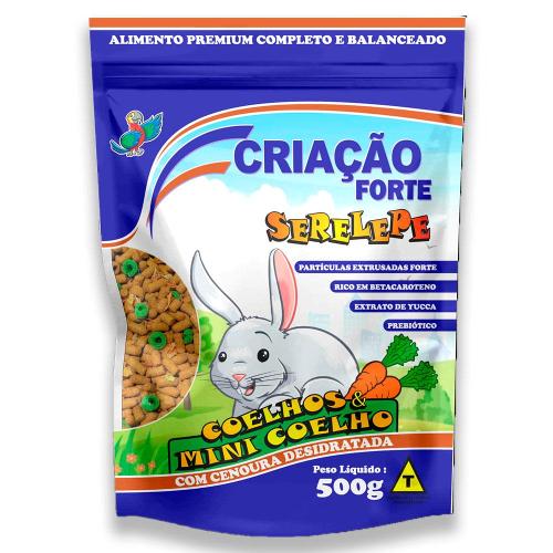 Ração Coelho e Mini Coelho Serelepe