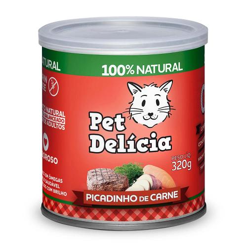 Ração Úmida Pet Delícia Gatos Picadinho de Carne