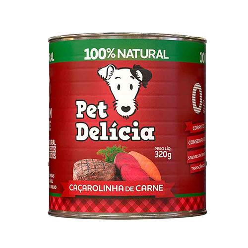 Ração Úmida Pet Delícia Cães Caçarolinha de Carne