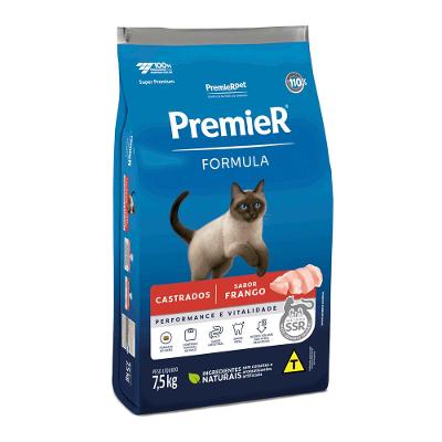 Ração Premier Formula Gatos Castrados Frango