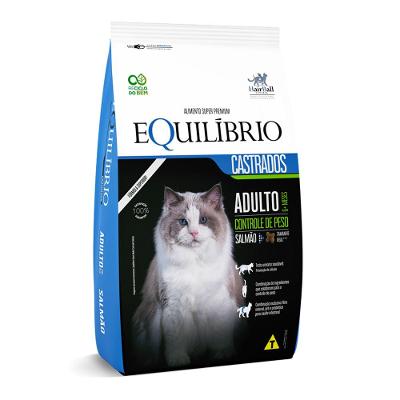 Ração Equilíbrio para Gatos Castrados Salmão