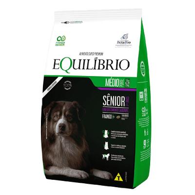 Ração Equilíbrio para Cães Sênior Porte Médio Frango