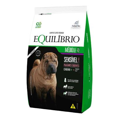 Ração Equilíbrio para Cães Sensíveis Adultos Porte Médio