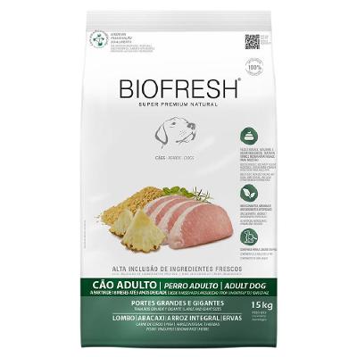 Ração Biofresh Cães Adultos Raças Grandes e Gigantes Lombo e Abacaxi