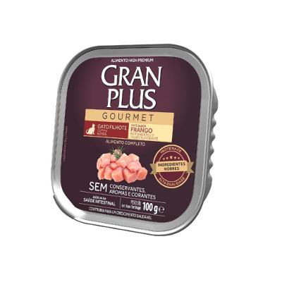 Ração Úmida GranPlus Gatos Filhotes Patê Gourmet Frango