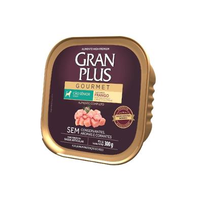 Ração Úmida GranPlus Cães Sênior Patê Gourmet Frango